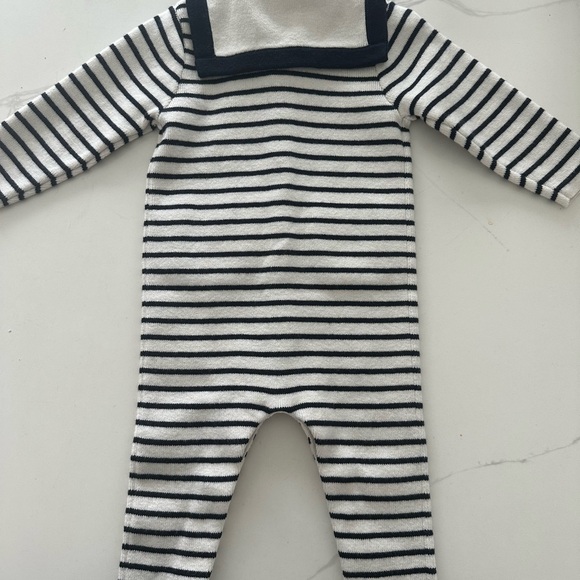 Jacadi Kids Striped Sweater - Navy and White - Picture 5 of 5